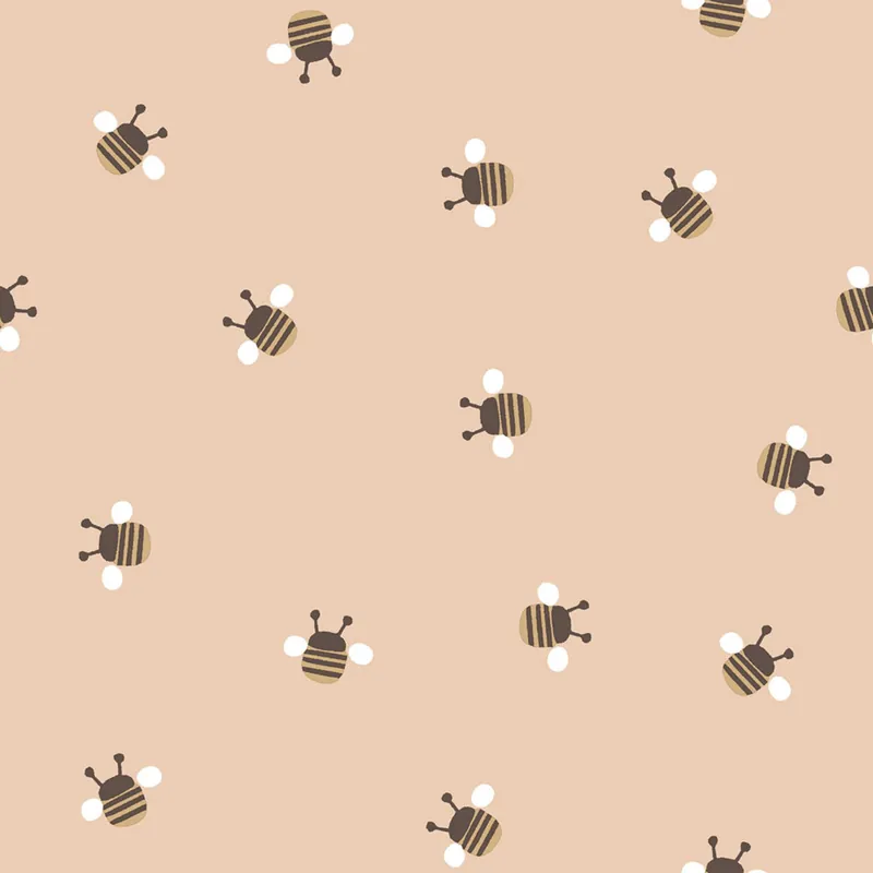 Kindertapete, rosa, gold, Bienen, 4447, Momi, Parato by Cristiana Masi Echt