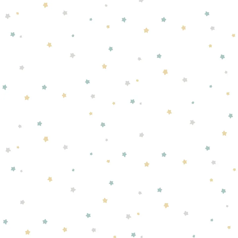 Nur Heute Tapete, blau, gold, Sterne, 4451, Momi, Parato by Cristiana Masi