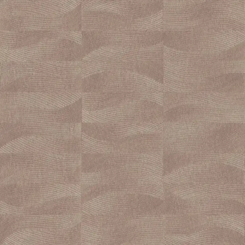 Billig Tapete, Rot, Braun, Stickerei-Optik, Wellen, TN29023, Terra Nova, Decoprint