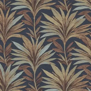Nur Heute Tapete, blau, braun, 5816, Jaipur, Parato by Cristiana Masi
