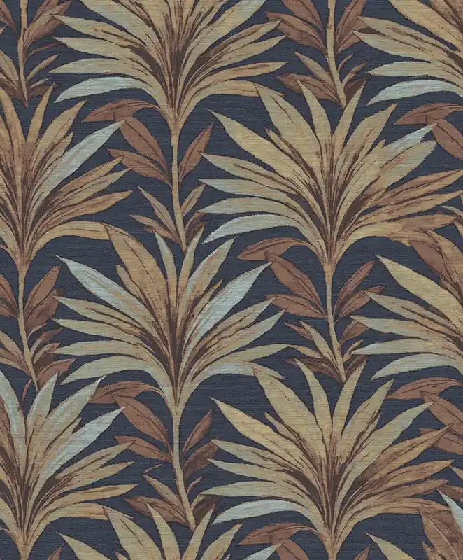 Nur Heute Tapete, blau, braun, 5816, Jaipur, Parato by Cristiana Masi