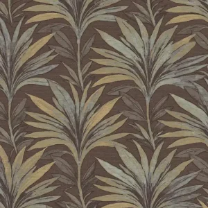 Abverkauf Tapete, braun, grau, Blätter, 5819, Jaipur, Parato by Cristiana Masi