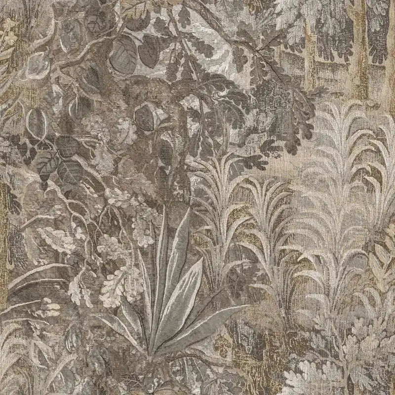 Neuheit Tapete, grau, schwarz, Pflanzen, Blätter, 5821, Jaipur, Parato by Cristiana Masi