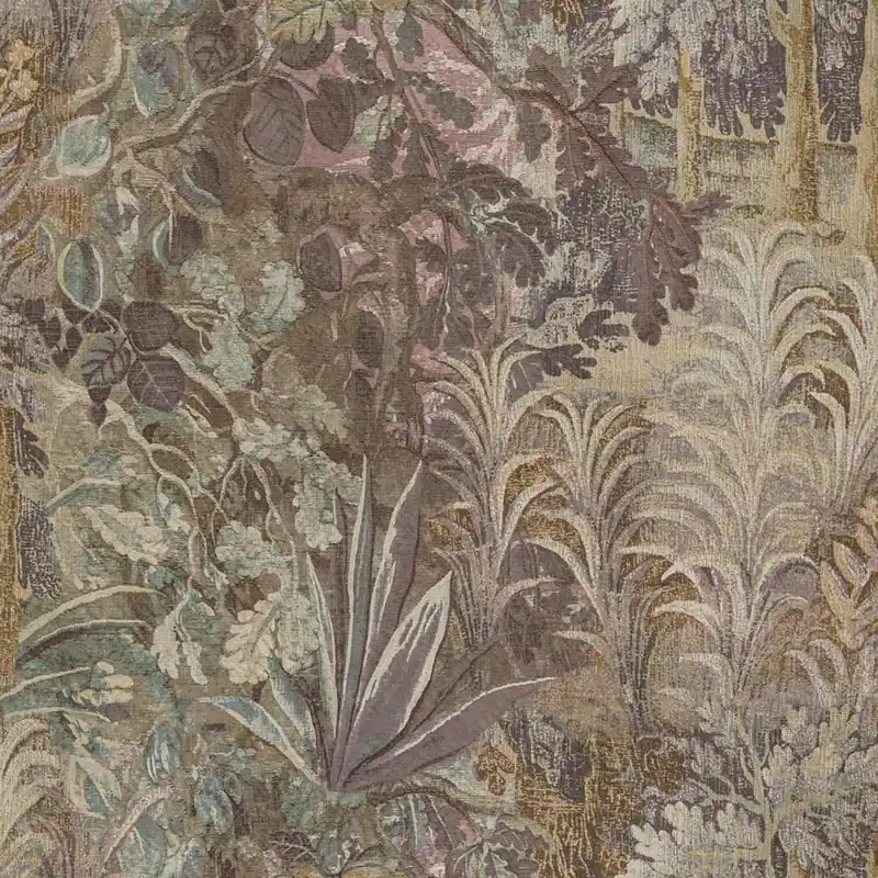 Zertifiziert Tapete, braun, grau, Pflanzen, Blätter, 5824, Jaipur, Parato by Cristiana Masi