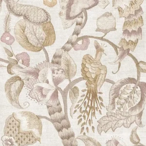 Sichere Zahlung Tapete, rosa, beige, blühende Zweige, Vögel, 5804, Jaipur, Parato by Cristiana Masi