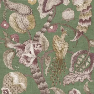 Highlight Tapete, lila, grau, blühende Zweige, Vögel, 5805, Jaipur, Parato by Cristiana Masi