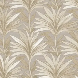 Neue Kollektion Tapete, grau, beige, Blätter, 5810, Jaipur, Parato by Cristiana Masi