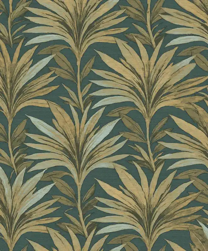 Expressversand Tapete, grün, gelb, Blätter, 5815, Jaipur, Parato by Cristiana Masi