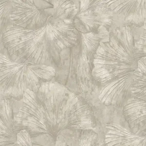 Expressversand Tapete, Grautöne, Blätter, BM31006, Blumarine, Emiliana Parati