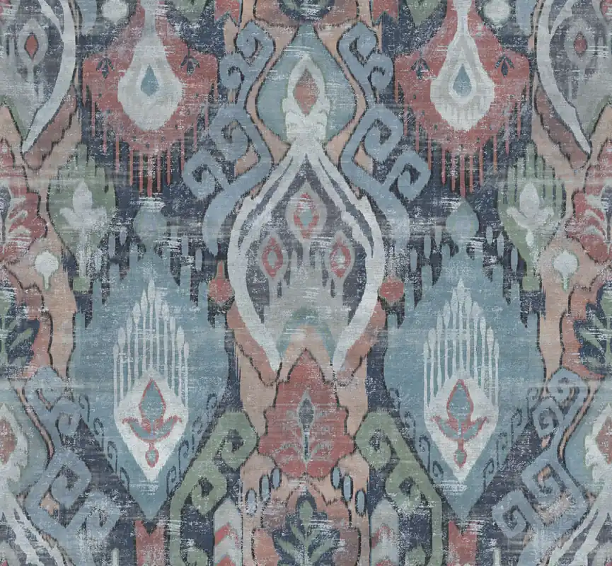 Garantierte Lieferung Tapete, blau, Ethno-Muster, 142306, Jaipur, Graham Brown Premium