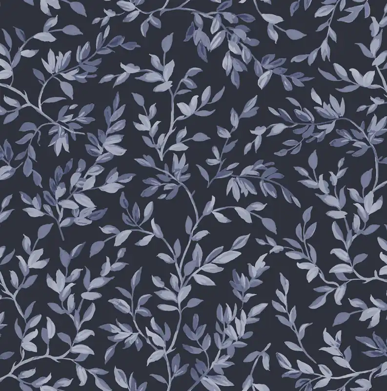 Tapete, blau, Zweige, Blätter, 142349, Allurium, Graham Brown Premium Saisonangebot