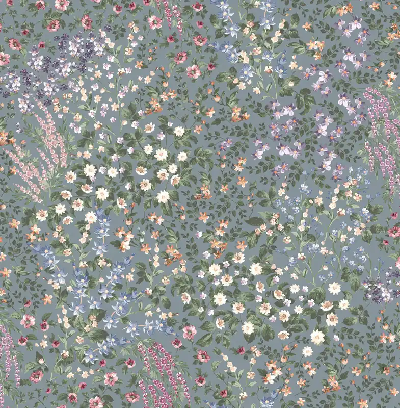 Nur Für Kurze Zeit Tapete, blau, Blumen, 142358, Allurium, Graham Brown Premium