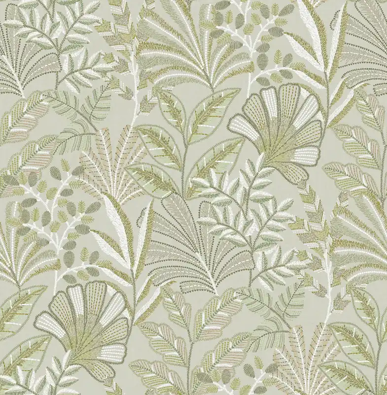 Garantierte Lieferung Tapete, grün, Blätter, 142321, Jaipur, Graham Brown Premium