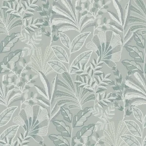 Neue Kollektion Tapete, türkis, Blätter, 142322, Jaipur, Graham Brown Premium