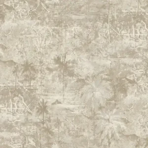 Tapete, grau-beige, Palmen, 74001, Armonia, Emiliana Parati Versand Am Gleichen Tag