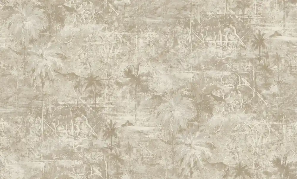 Tapete, grau-beige, Palmen, 74001, Armonia, Emiliana Parati Versand Am Gleichen Tag