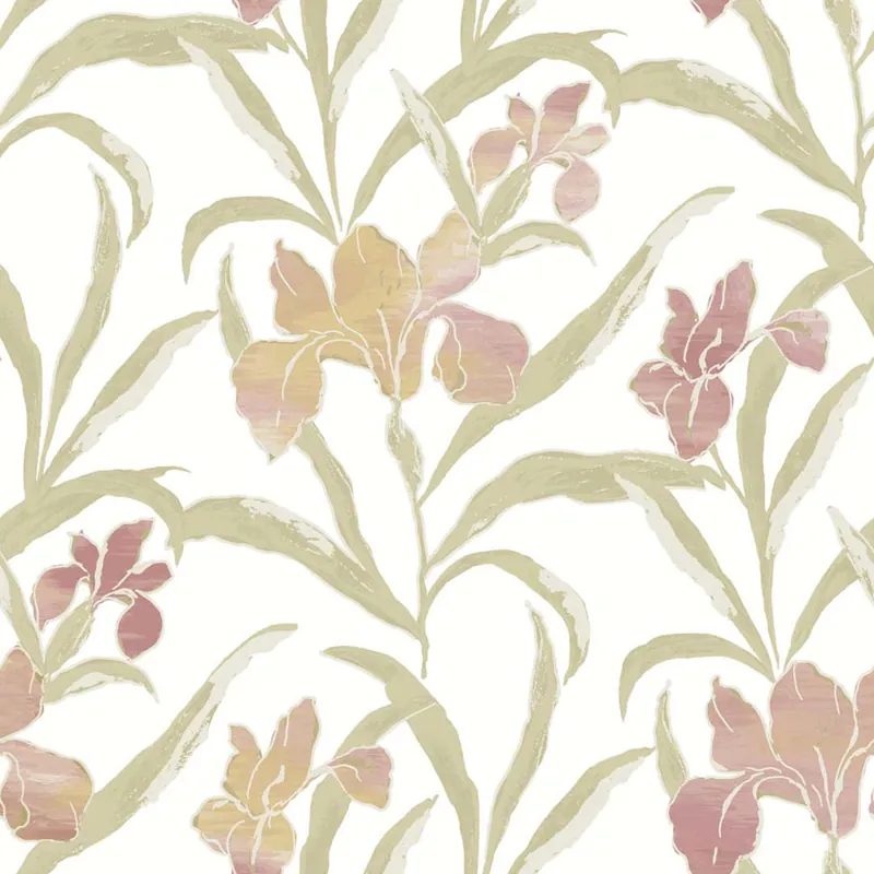 Tapete, rosa-grün, Blumen, 2021, Rio, Parato by Cristiana Masi Bestpreis