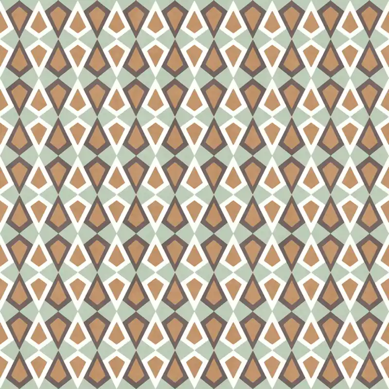 Geometrische Tapete, grün-braun, 2037, Rio, Parato by Cristiana Masi Bestseller