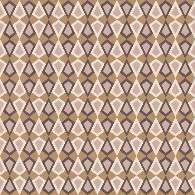 Direktkauf Geometrische Tapete, braun-lila, 2038, Rio, Parato by Cristiana Masi