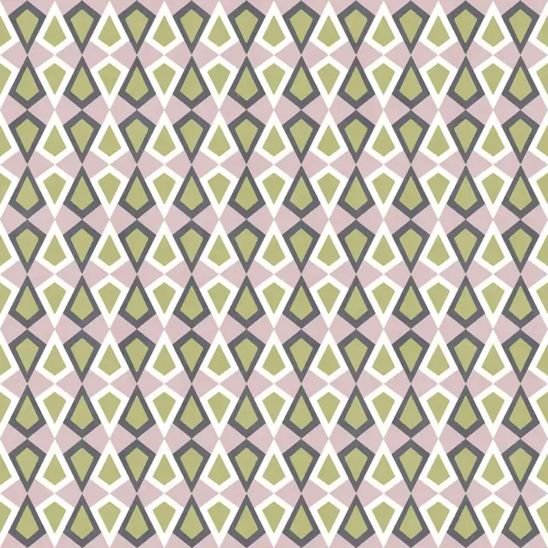 Geometrische Tapete, grün, lila, 2036, Rio, Parato by Cristiana Masi Jetzt Kaufen