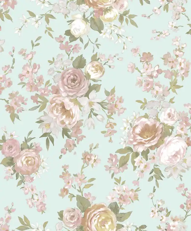 Tapete, blau, Blumen, 8311, Blooming Garden 2, Parato by Cristiana Masi Sonderangebot
