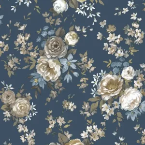 Tapete, blau, Blumen, 8313, Blooming Garden 2, Parato by Cristiana Masi Ausverkauf