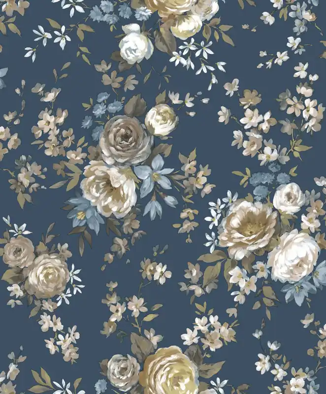Tapete, blau, Blumen, 8313, Blooming Garden 2, Parato by Cristiana Masi Ausverkauf