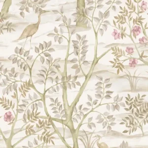 Tapete, beige, Bäume, Vögel, 8315, Blooming Garden 2, Parato by Cristiana Masi Jetzt Bestellen