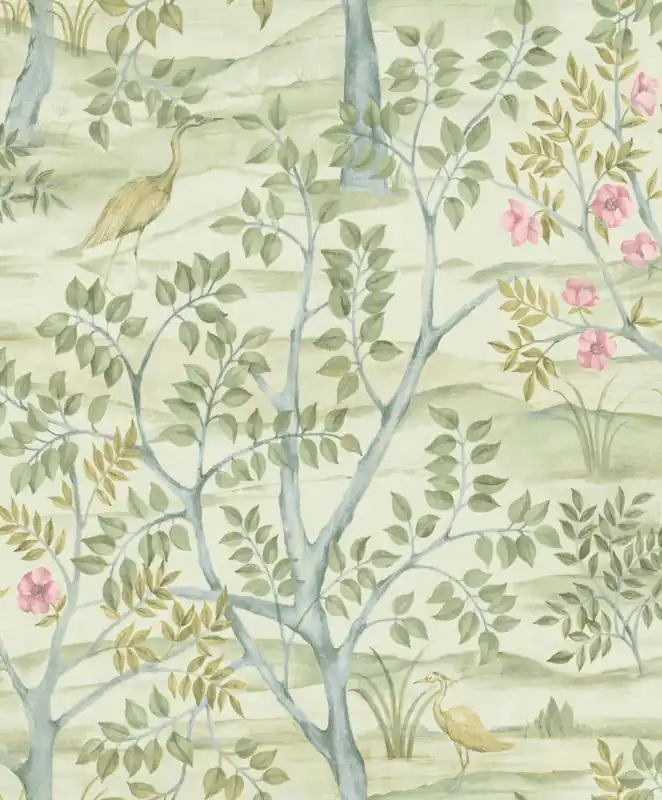 Tapete, grün, Bäume, Vögel, 8317, Blooming Garden 2, Parato by Cristiana Masi Angebot