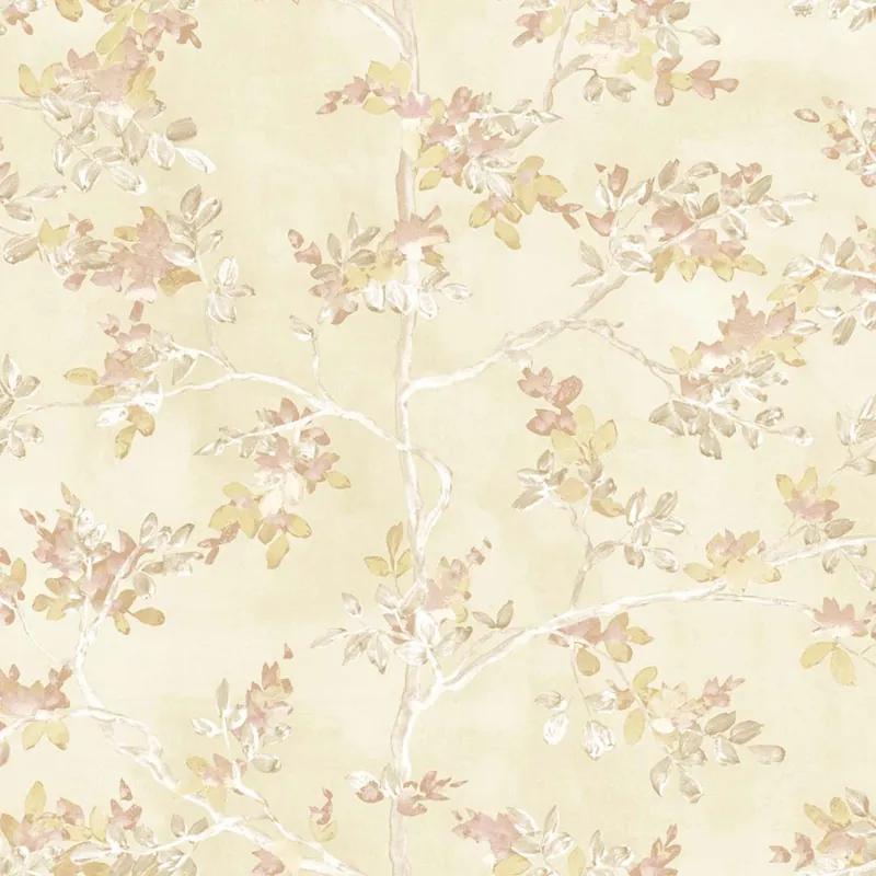Zertifiziert Tapete, beige, Bäume, Blätter, 8320, Blooming Garden 2, Parato by Cristiana Masi