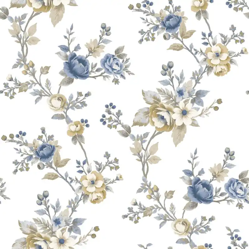 Tapete, blau, Blumen, 8327, Blooming Garden 2, Parato by Cristiana Masi Rabatt