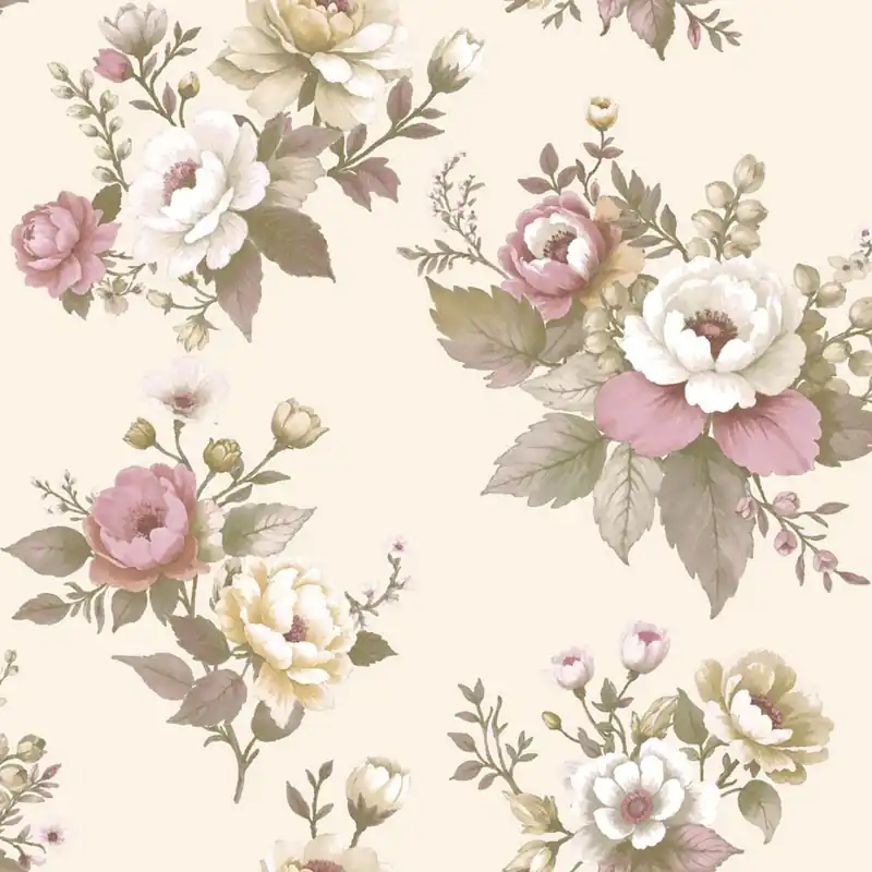 Tapete, beige, Blumen, 8330, Blooming Garden 2, Parato by Cristiana Masi Begrenztes Angebot