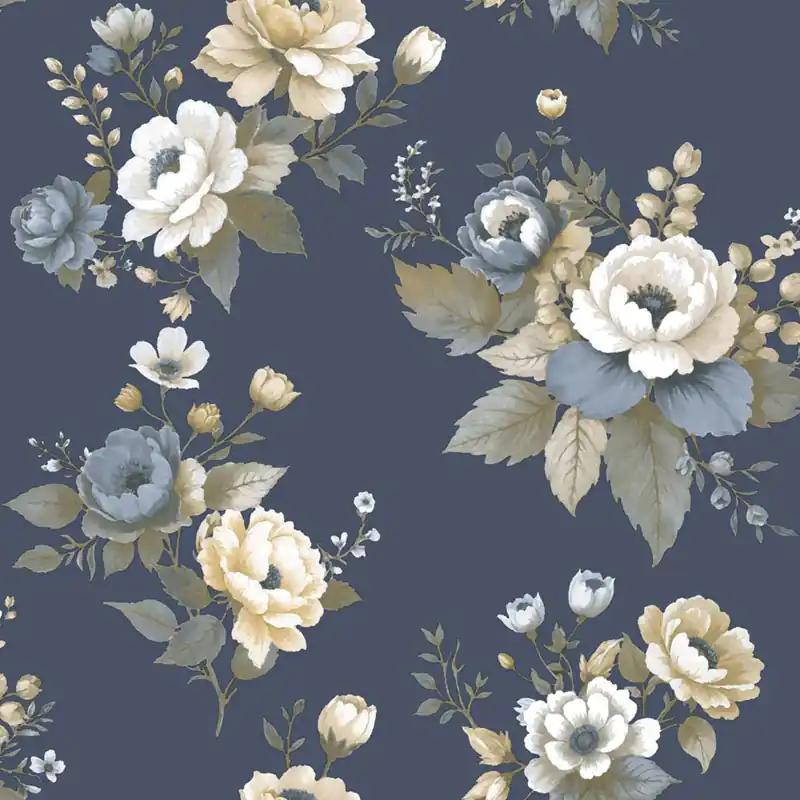 Markenware Tapete, blau, Blumen, 8332, Blooming Garden 2, Parato by Cristiana Masi