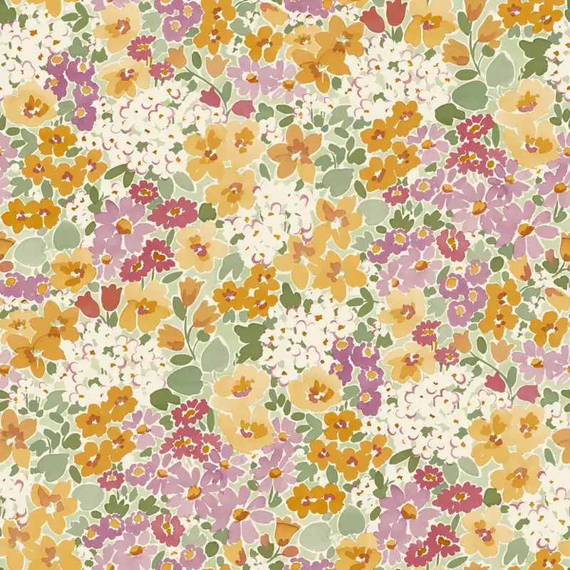 Letzte Chance Tapete, orange, Blumen, A80501, Inia, Grandeco