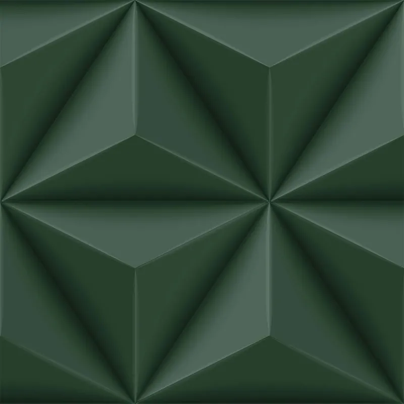 Tapete, grün, 3D-grafisches Muster, 347818, 3D Reflections, Origin Zertifiziert