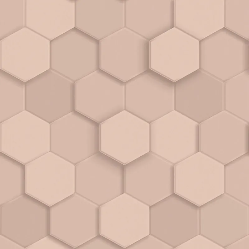 Finale Aktion Tapete, rosa, Hexagone, 347849, 3D Reflections, Origin