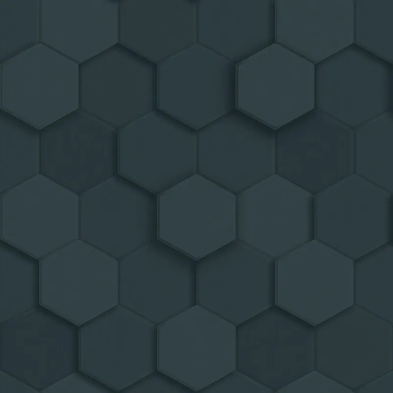 Solange Der Vorrat Reicht Tapete, blau, Hexagone, 347853, 3D Reflections, Origin