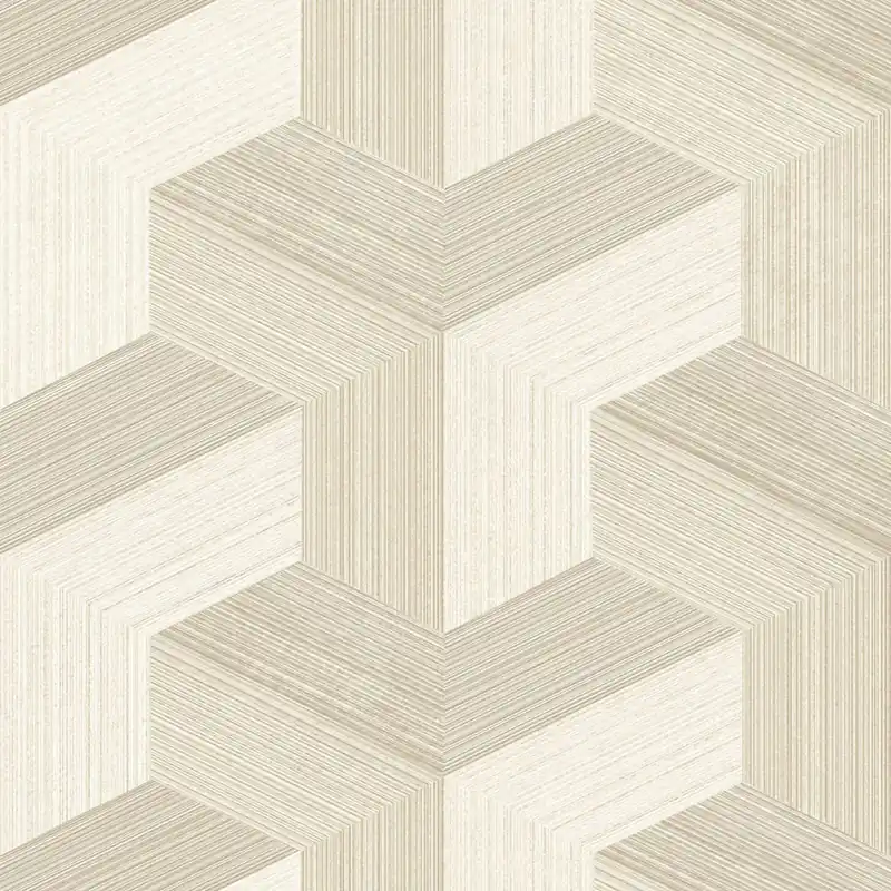 Abverkauf Tapete, beige, grafisches Muster, 347948, 3D Reflections, Origin