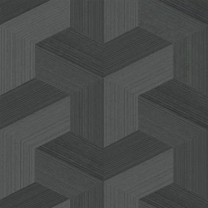 Must-Have Tapete, schwarz, grafisches Muster, 347952, 3D Reflections, Origin