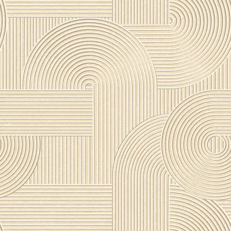 Tapete, beige, 3D-grafisches Muster, 348015, 3D Reflections, Origin Preisreduziert
