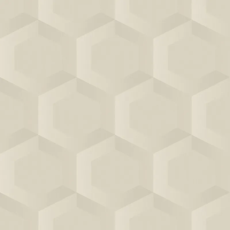 Angebot Tapete, beige, Hexagone, 348018, 3D Reflections, Origin