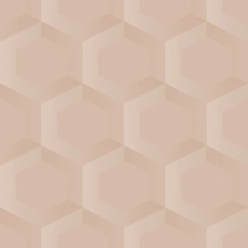 Tapete, rosa, Hexagone, 348020, 3D Reflections, Origin Super-Preis