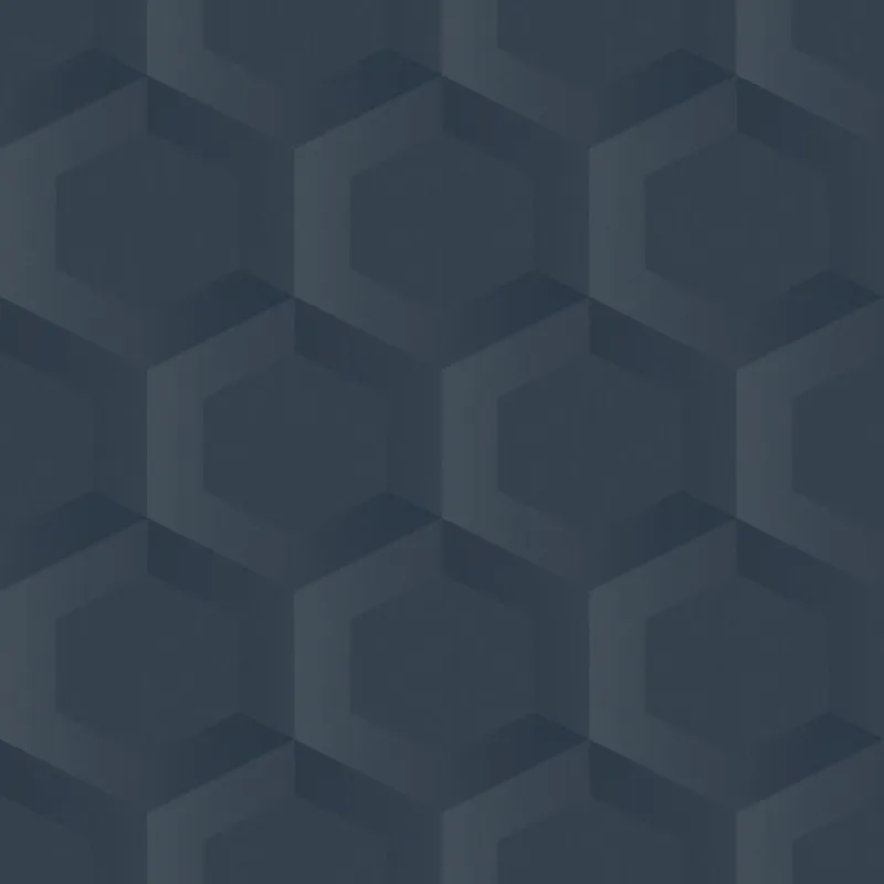 Sale Tapete, blau, Hexagone, 348022, 3D Reflections, Origin