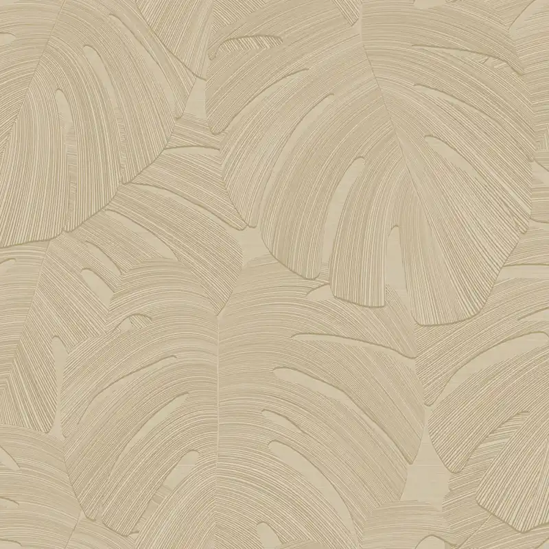 Bestseller Tapete, beige, Blätter, 348024, 3D Reflections, Origin