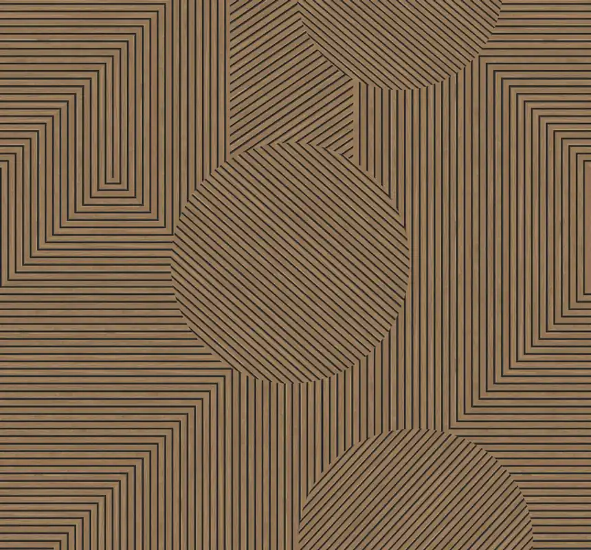 Fototapete, braun, grafisches Muster, 357314, 3D Reflections, Origin Direkt Vom Hersteller
