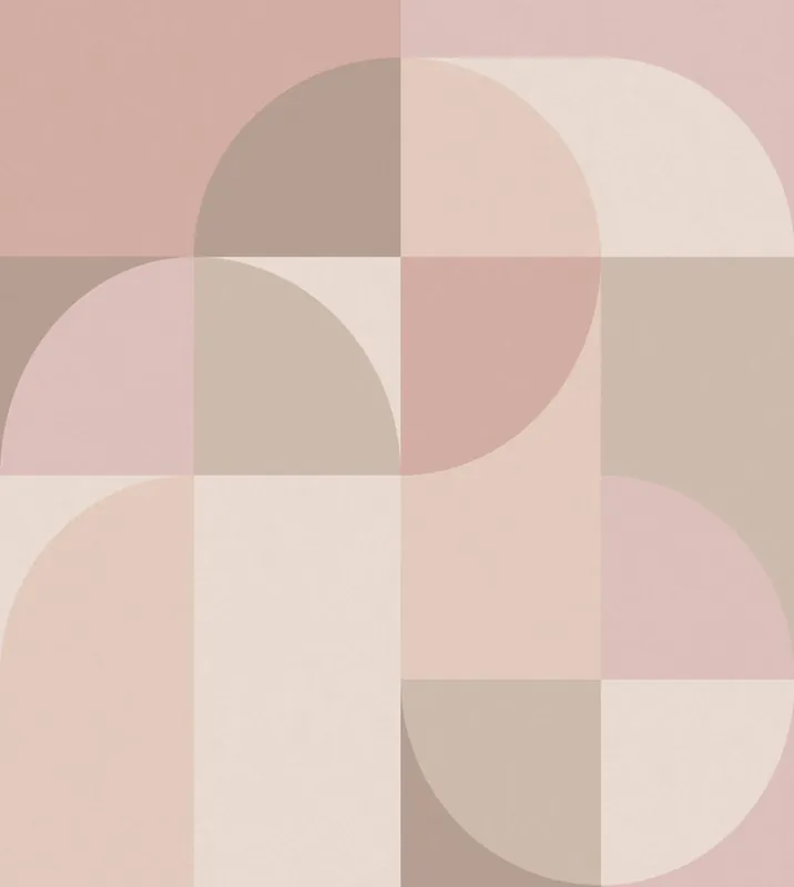 Top-Seller Fototapete, rosa, beige, grafisches Muster, 357321, 3D Reflections, Origin