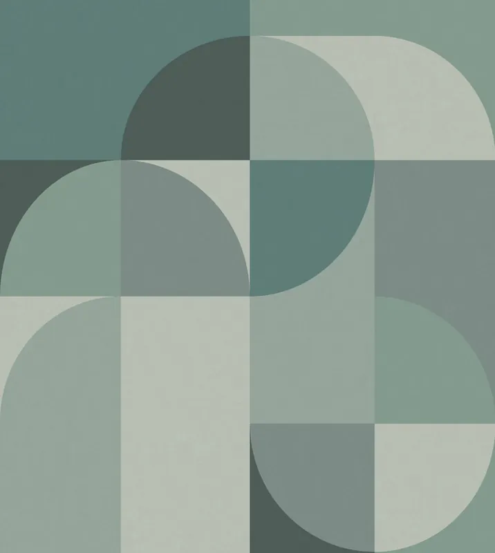 Heißes Angebot Fototapete, grün, grau, grafisches Muster, 357323, 3D Reflections, Origin