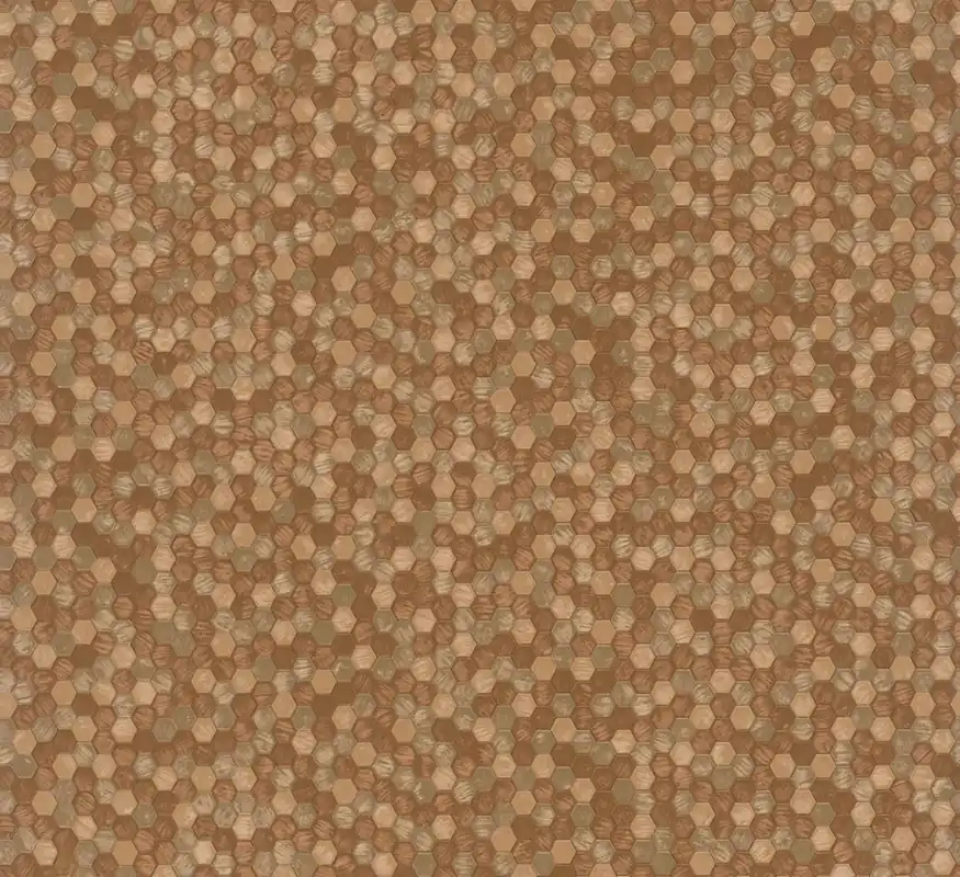 Tapete, Gold-Kupfer, Hexagone, 35818, Papis Loveday Fashion Icon, Marburg Solange Der Vorrat Reicht
