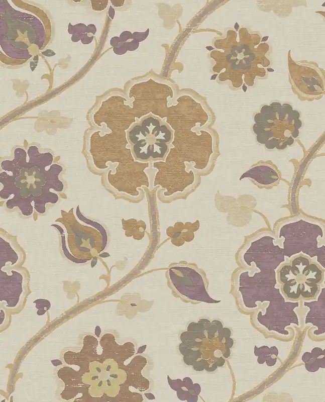 Tapete, burgundbraun, Blumen, 350611, Amber, Eijffinger Sale