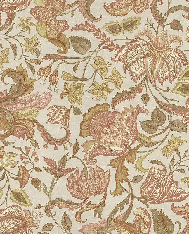 Beliebt Tapete, rötlich-braun, Blumen, 350643, Amber, Eijffinger